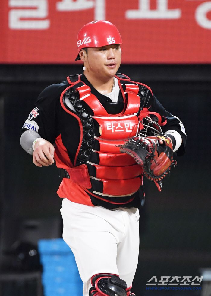 29일 수원KT위즈파크에서 열린 KBO리그 KT 위즈와 KIA 타이거즈의 경기. KIA 포수 한준수가 수비를 준비하고 있다. 수원=박재만 기자 pjm@sportschosun.com/2025.08.29/