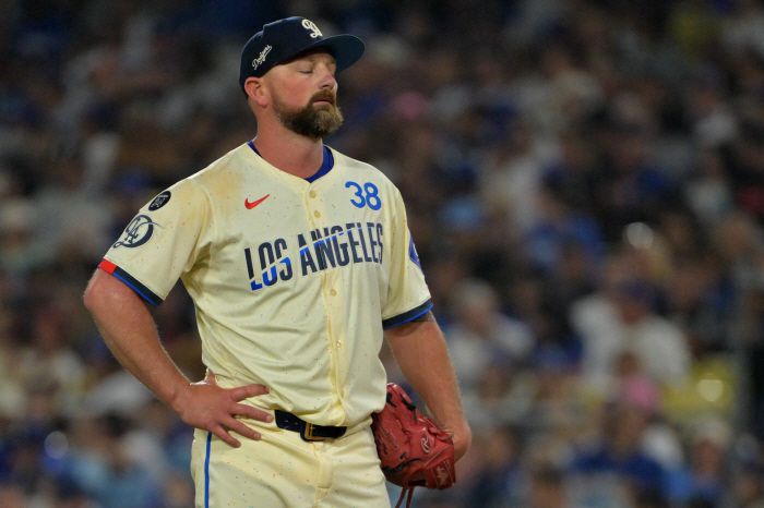 LA 다저스에서 최악의 투구를 펼치고 계약이 끝난 커비 예이츠. Imagn Images연합뉴스