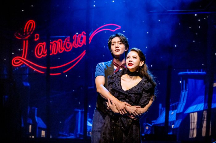 뮤지컬 '물랑루즈!'의 차윤해(왼쪽)과 김지우. 사진=CJ ENM