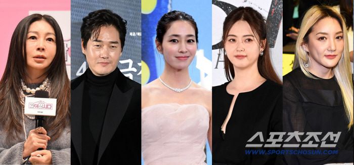 황신혜, 유지태, 이민정, 고아라, 바다(왼쪽부터). 스포츠조선DB, 사진 제공=KBS