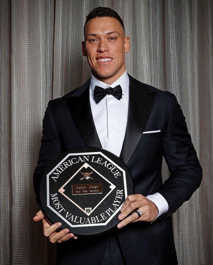 애런 저지는 지난해 생애 세 번째로 AL MVP에 선정됐다. AP연합뉴스