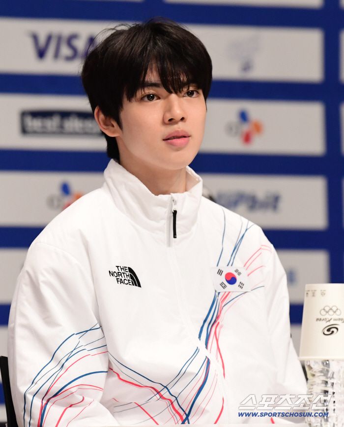 7일 오후 진천선수촌에서 2026밀라노-코르티나 동계올림픽 D-30 미디어데이 행사가 열렸다. 포부를 밝히고 있는 피겨 대표 차준환. 진천=송정헌 기자songs@sportschosun.com/2026.01.07/