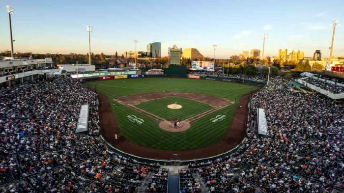 애슬레틱스는 지난해부터 새크라멘토 수터헬스파크를 홈구장으로 사용하고 있다. AP연합뉴스