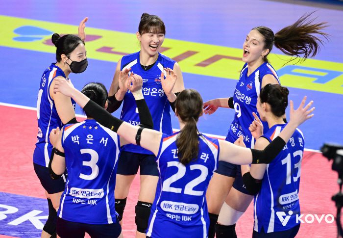 기업은행 선수들. 사진제공=KOVO