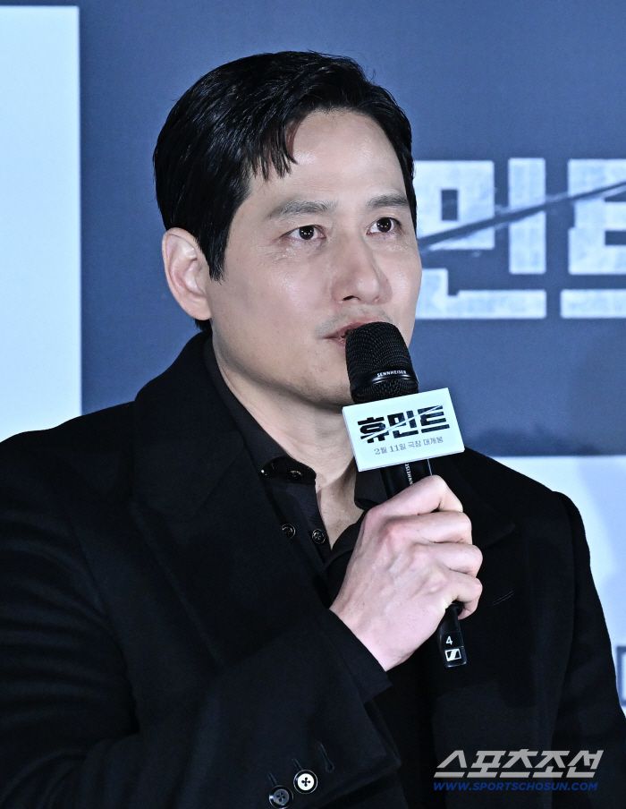 12일 광진구 자양동 롯데시네마에서 영화 '휴민트' 제작보고회가 열렸다. 제작보고회에 참석한 배우 박해준. 자양동=송정헌 기자songs@sportschosun.com/2026.01.12/