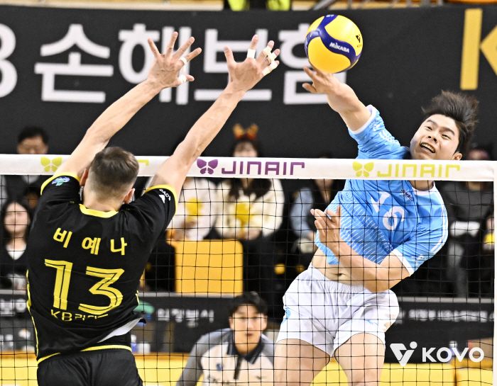 지난해 12월25일 경민대체육관에서 열린 3라운드 KB손해보험과 대한항공