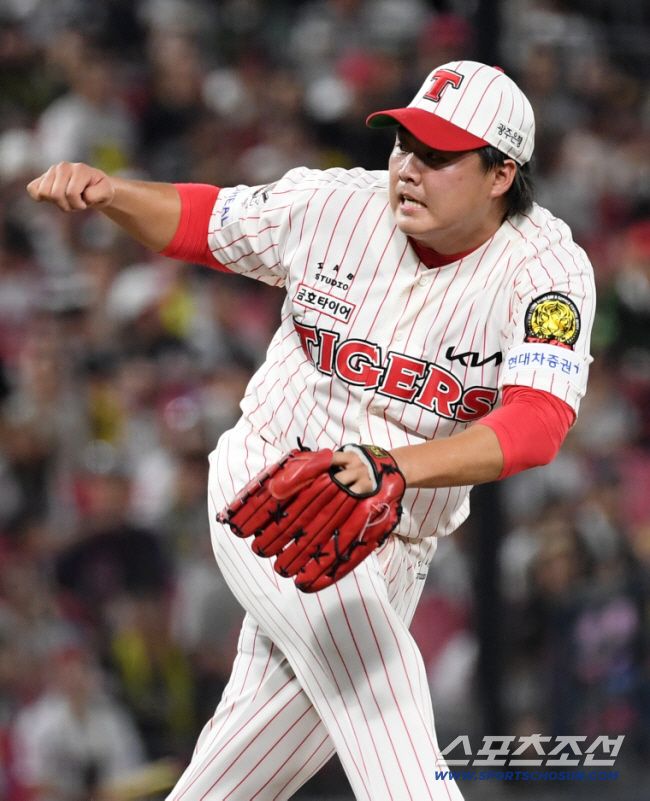 1일 광주 기아챔피언스필드에서 열린 KIA 타이거즈와 한화 이글스의 경기. KIA 한재승이 역투하고 있다. 광주=박재만 기자 pjm@sportschosun.com/2025.08.01/