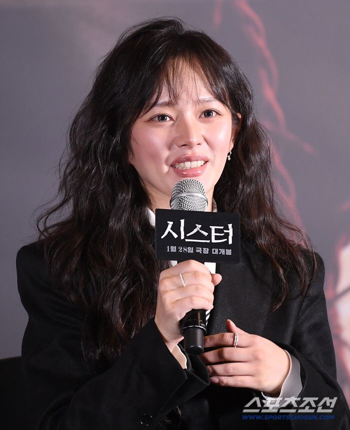 영화 '시스터' 시사회가 12일 오후 서울 CGV용산아이파크몰에서 열렸다. 배우 정지소가 질문에 답하고 있다. 정재근 기자 cjg@sportschosun.com/2026.1.12/