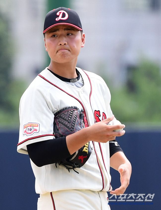 덕수고 시절 심준석. 스포츠조선DB