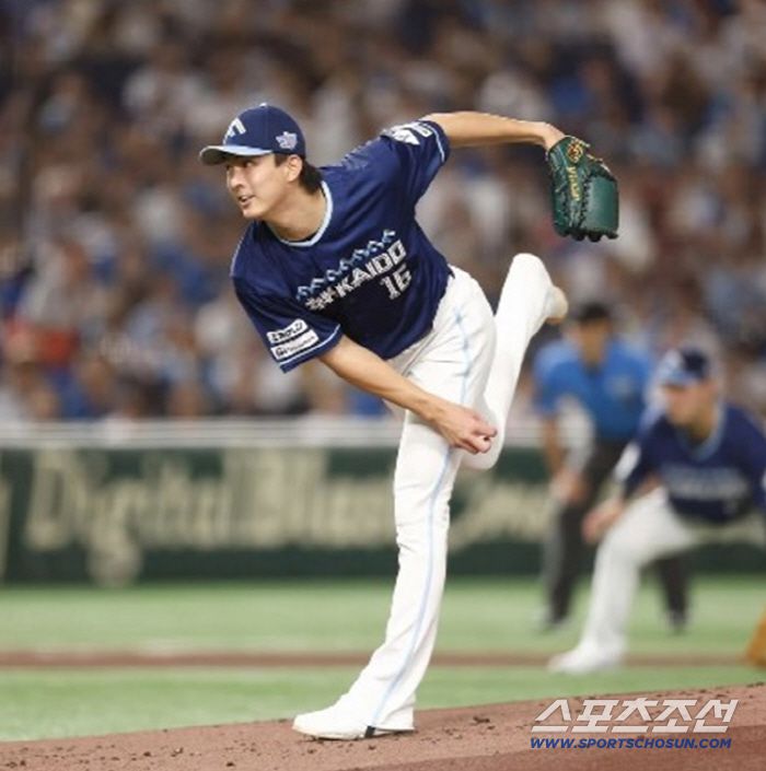 지난해 주축 선발투수로 도약한 다쓰. 사진캡처=니혼햄 파이터스 SNS