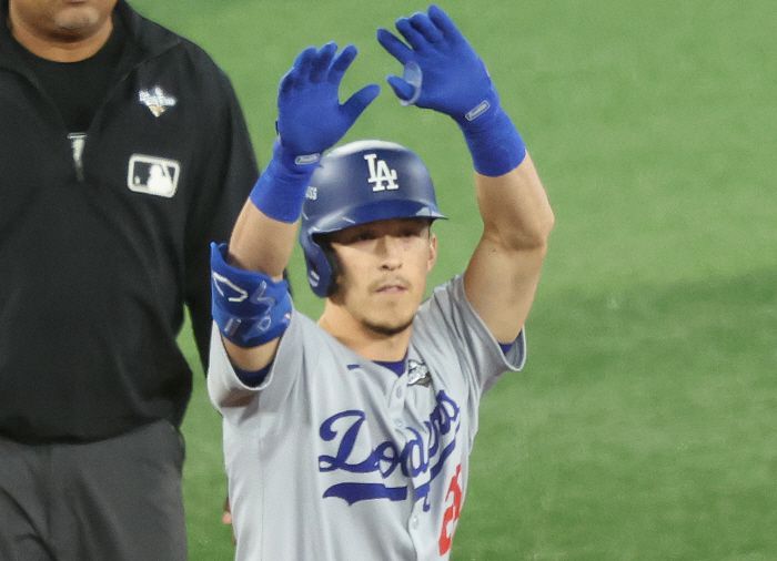 2025 월드시리즈에 참가한 토미 에드먼. UPI연합뉴스