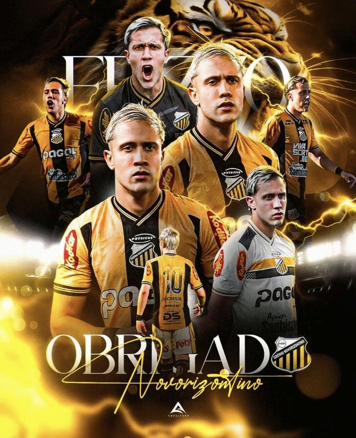 12월 초 브라질 2부 노보리존티노와 임대 계약 만료 후 구단이 올린 감사 사진. 출처=노보리존티노 구단