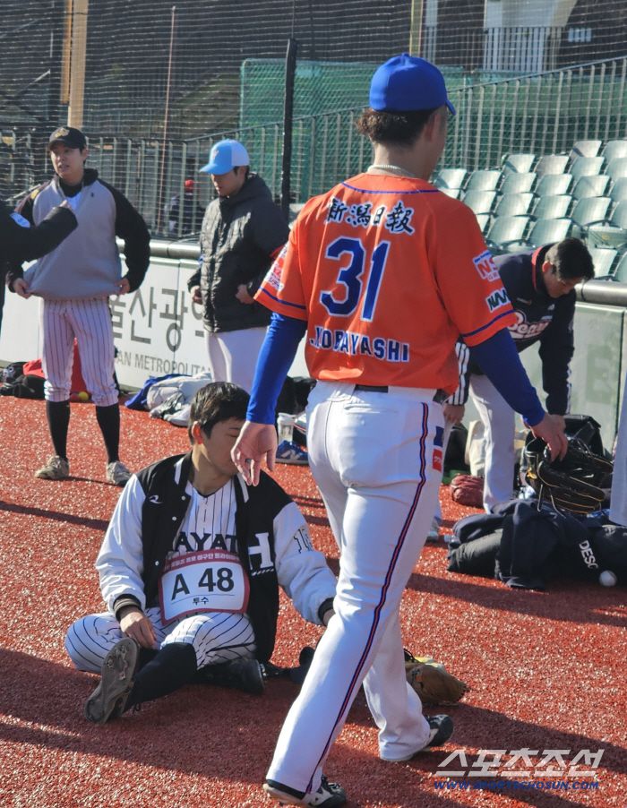 트라이아웃 고바야시. 울산=스포츠조선 정현석 기자 hschung@sportschosun.com