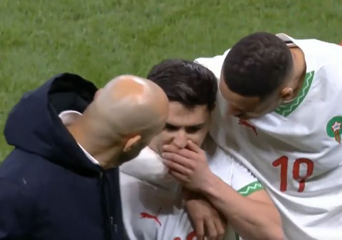 브라힘 디아즈의 눈물. 사진=STN중계화면 캡처