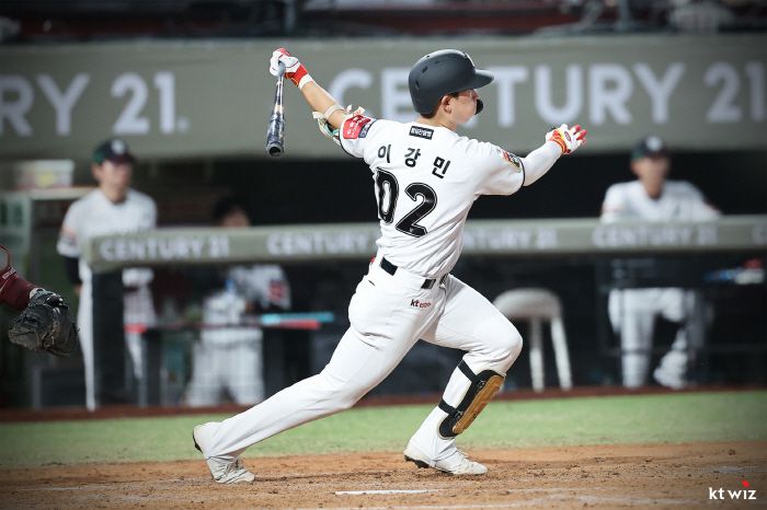 대만 마무리캠프에 참여한 이강민. 사진제공=KT 위즈