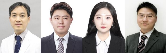 (왼쪽부터)강우성 교수, 이진석 교수, 오나은 연구원, 오영철 교수