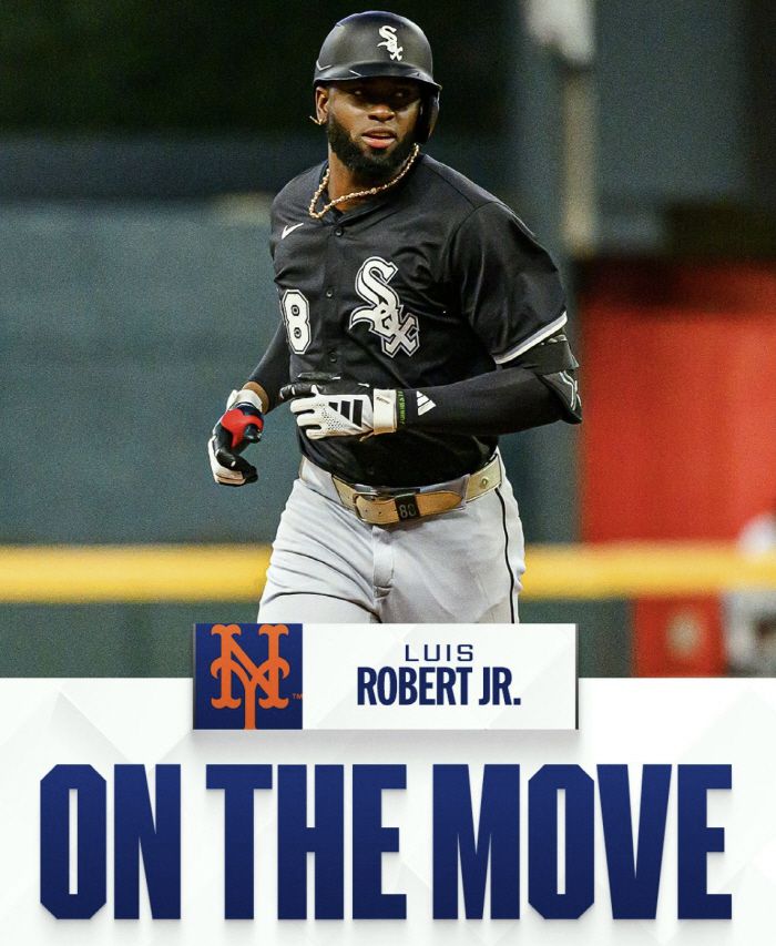 뉴욕 메츠가 시카고 화이트삭스 거포 외야수 루이스 로버트 주니어를 트레이드로 영입했다. 사진=MLB 공식 X 계정