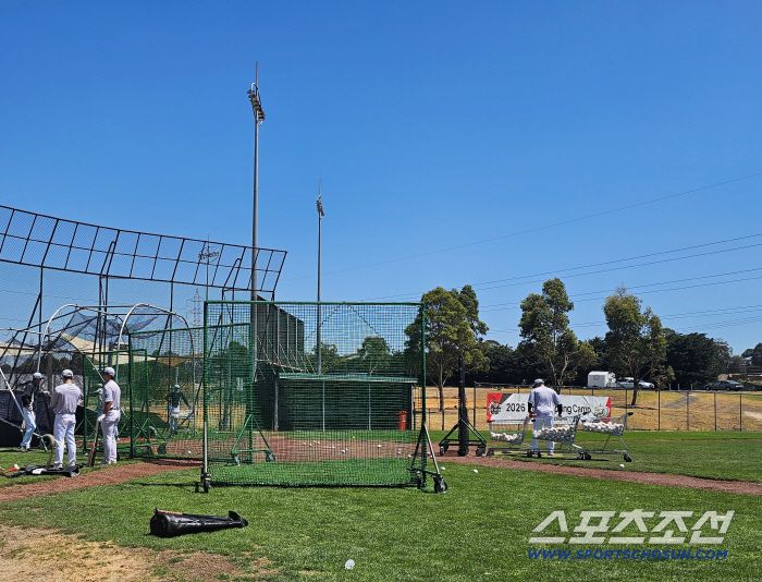 질롱 KT 스프링캠프 타격 연습장. 김영록 기자