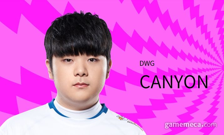 ▲ 담원의 정글러 '캐니언' 김건부와 (사진출처: 롤스타전 공식 홈페이지)