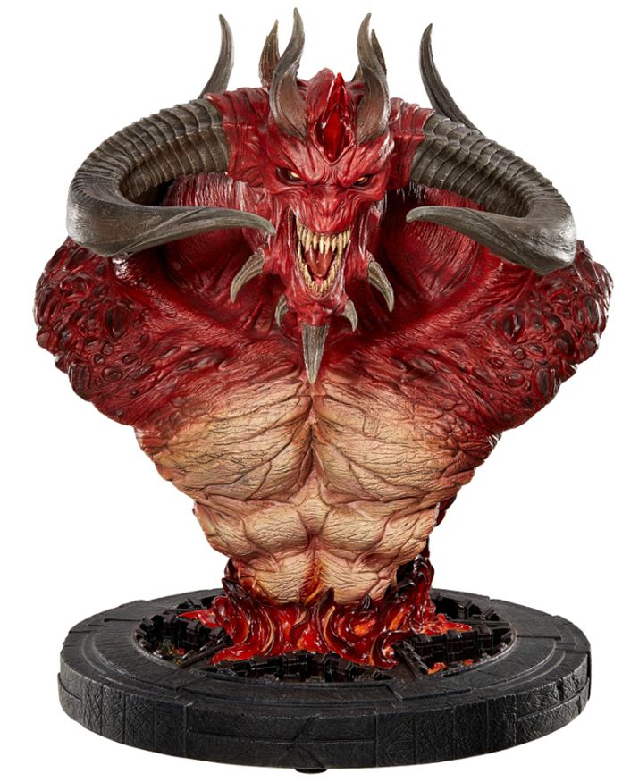 ▲ 공포의 군주 디아블로. 블리자드 공식 굿즈인데, 어쨰서인지 상반신만 구현됐다 (사진출처: 블리자드 기어스토어)