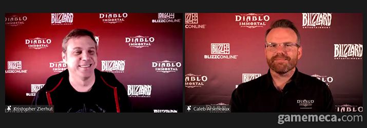 ▲ 인터뷰에 참석한 크리스 지어허트 선임 시스템 디자이너(좌)와 케일럽 아르세노 수석 프로듀서(우) (사진: 게임메카 촬영)