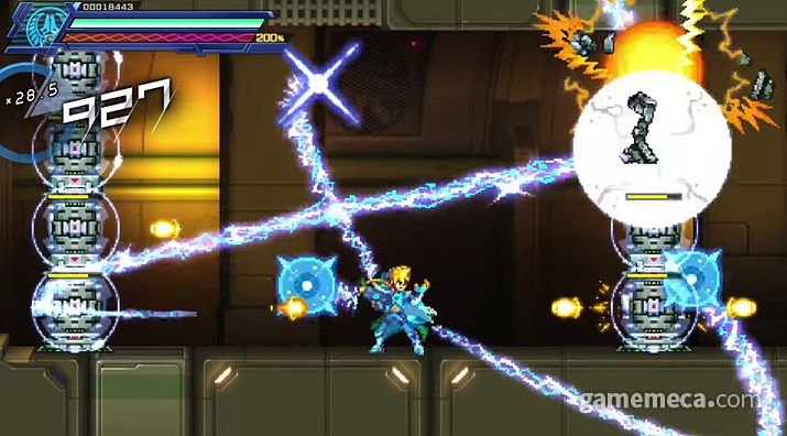 ▲ '푸른 뇌정 건볼트 쇄환(깁스)' 대표 스크린샷 (사진출처: 게임 공식 트레일러 갈무리)