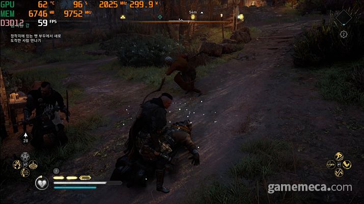 ▲ 약탈 시에는 훨씬 나은 프레임을 보여준다 (사진: 게임메카 촬영)