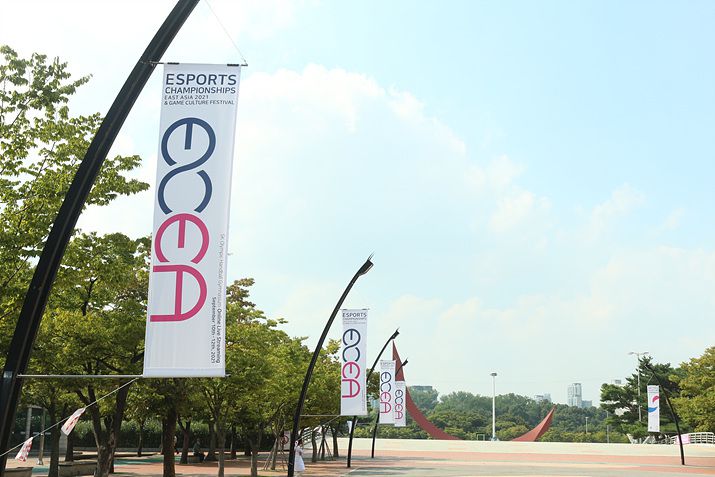 ▲ 깃발을 따라서 길을 걷다보면 (사진: 게임메카 촬영)