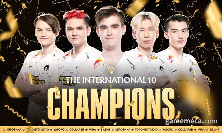 ▲ 올해 더 인터내셔널 우승을 차지한 러시아 팀 '팀 스피릿' (사잔출처: 팀 스피릿 공식 트위터)