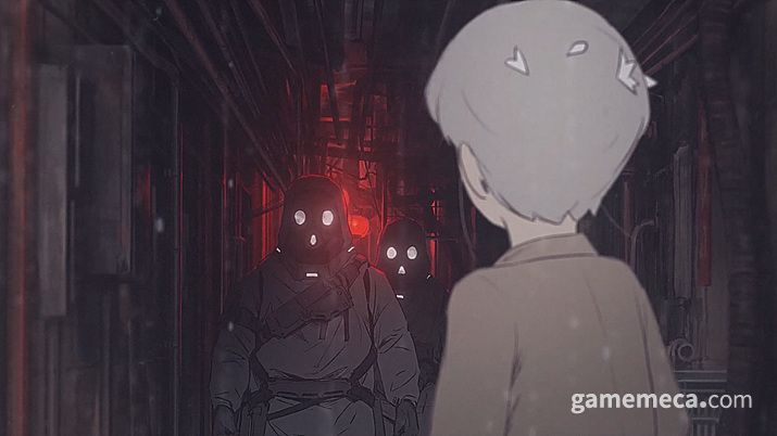 ▲ 주인공 소녀 에코는 이방인들에게 쫓기다 (사진출처: 디모 2 공식 홈페이지)