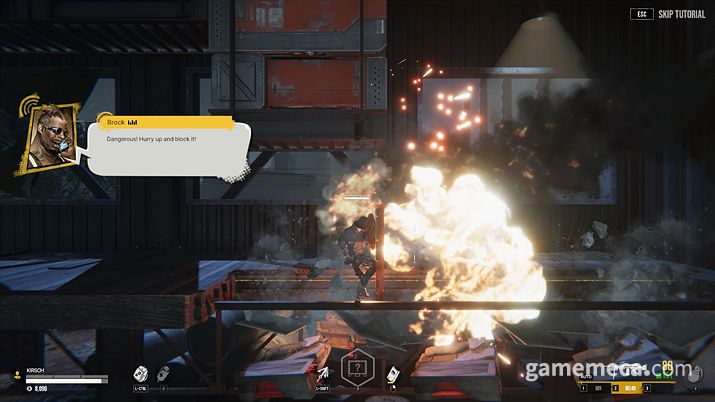 ▲ 방패의 중요성은 튜토리얼에서 잘 확인할 수 있다 (사진: 게임메카 촬영)