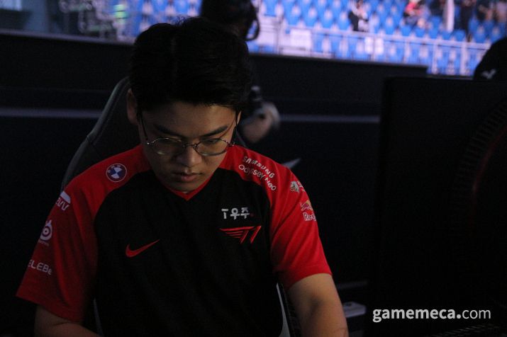 ▲ 조금은 여유로워보였던 젠지가 대조됐다 (사진: 게임메카 촬영)