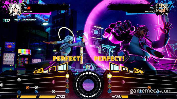 ▲ 1 대 1 대전 액션 리듬게임의 타격감이 궁금해진다 (사진출처: 갓 오브 락 스팀 페이지)