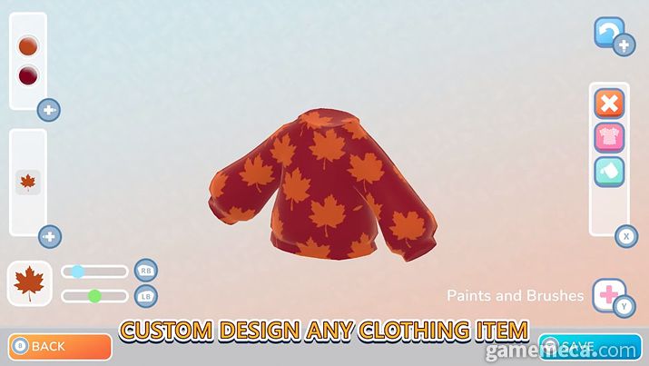 ▲ 의상 또한 개성을 담아 만들 수 있다 (사진출처: 트레일러 영상 갈무리)