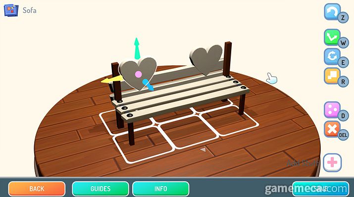 ▲ 하트 모양 의자 등받이 (사진출처: 스팀 상점 페이지)