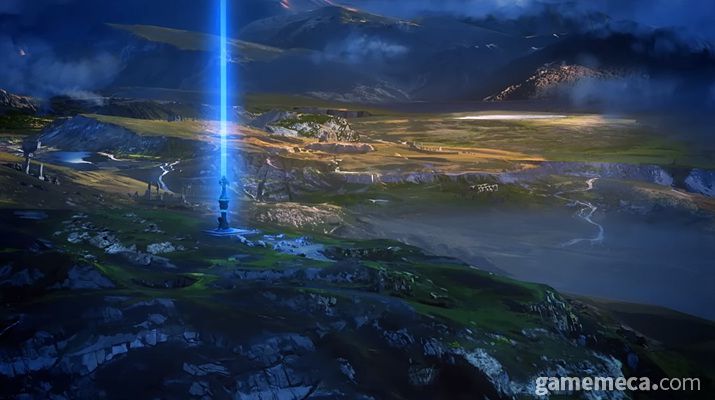 ▲ 애니메이션으로 구현된 티바트 대륙 (사진출처: PV 영상 갈무리)