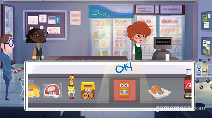 ▲ 슈퍼마켓에서 일하며 살아가고 있다