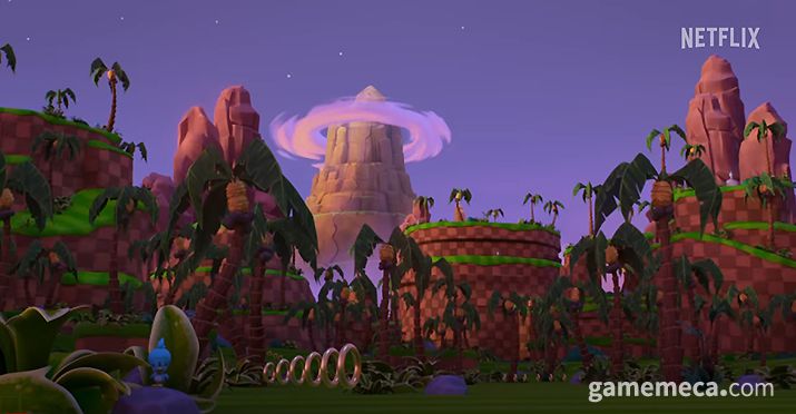 ▲ 전체적으로 3D 소닉 시리즈를 연상시킨다 (사진출처: 소닉 프라임 티저 영상 갈무리)