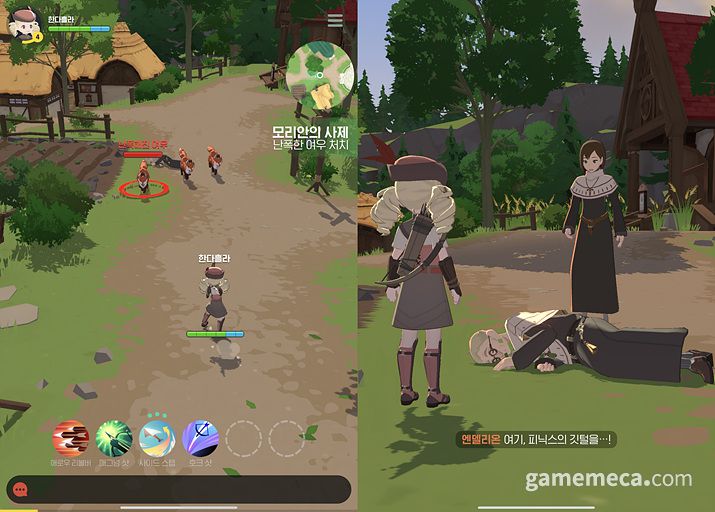 ▲ 여우가 갑자기 사람을 공격하는 일도.... 아, 사제님.... (사진: 게임메카 촬영)