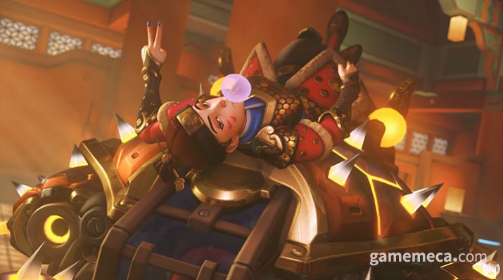 ▲ 압도적인 싱크로율을 자랑하는 둠피스트 원펀맨 컬래버레이션 스킨 (사진출처: 오버워치 2 시즌 3 소개 영상 갈무리)