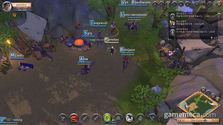 ▲ 지난 2월 진행된 동부 서버 베타 테스트 (사진: 게임메카 촬영)