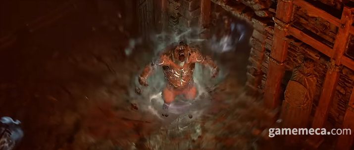 ▲ 드루이드 곰 폼 궁극기 사용 장면 (사진출처: 디아블로 공식 유튜브 채널 갈무리)