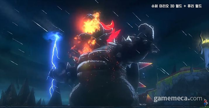 ▲ 영화와는 또 다른 이야기 (사진출처: 슈퍼 마리오 3D 월드 + 퓨리 월드 공식 유튜브 영상 갈무리)