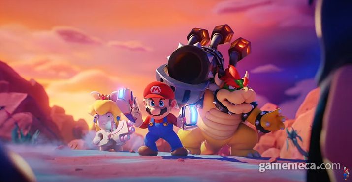 ▲ 마리오 일행을 직접 성장시킬 수 있다 (사진출처: 마리오 + 래비드 반짝이는 희망 공식 유튜브 영상 갈무리)