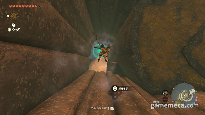 ▲ 위에서 아래로 떨어지는 것을 무서워하지 말자 (사진: 게임메카 촬영)