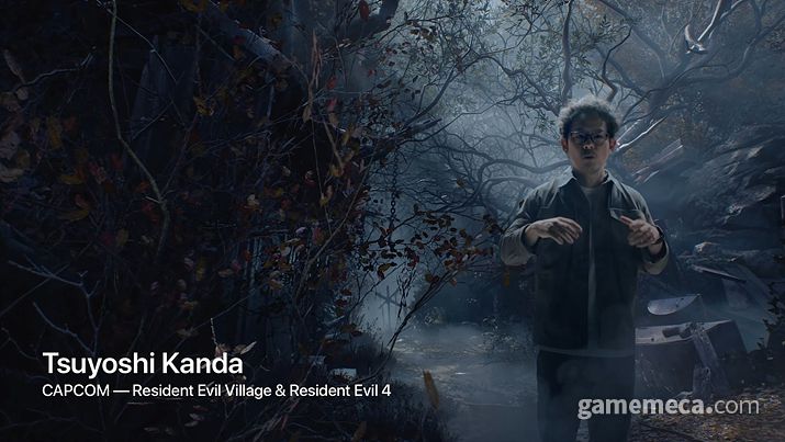 ▲ 캡콤 칸다 츠요시 프로듀서 (사진출처: 애플 이벤트 라이브 방송 갈무리)