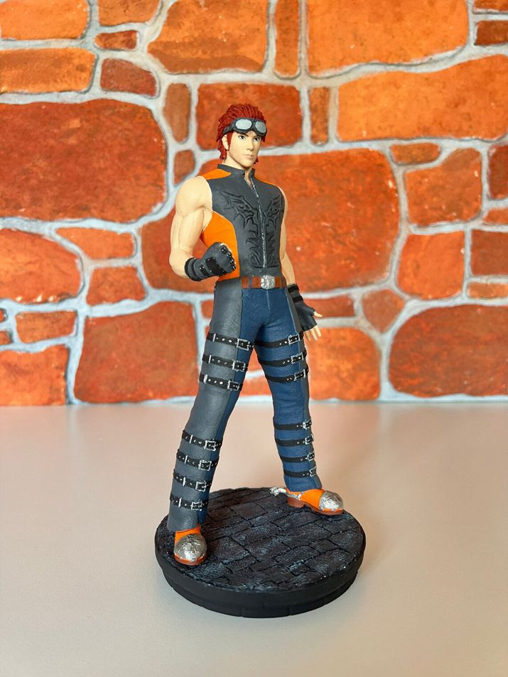 ▲ 한국인 캐릭터이자 군복무 도중 카자마 진과 싸우려고 탈영까지 한 태권도 사용자 화랑. 철권 8에서는 그야말로 미친 외모 버프를 받았다. 조형 자체는 약간 심심한 모션이지만, 화랑의 반항아적 기질을 보여주는 복장은 잘 표현되어 있다 (사진출처: Etsy)