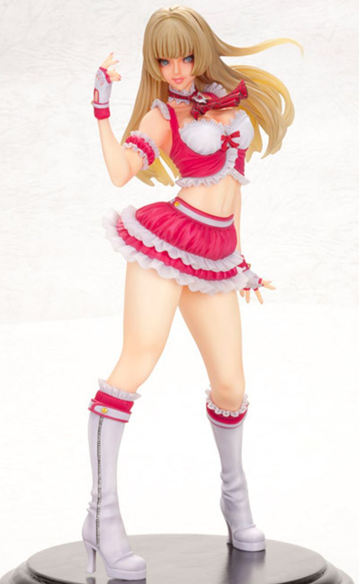 ▲ 귀하게 자란 아가씨가 격투에 눈을 뜨면 어떤 모습이 되는지를 보여주는 캐릭터 리리 로슈포르. 기품있는 모습과 엉뚱한 면모라는 갭 모에로 철권 2차 창작의 한 축을 담당하고 있다. 피규어는 평소 복장이 아닌 치어리더풍 복장을 기반으로 했다 (사진출처: 마이 피규어 콜렉션)