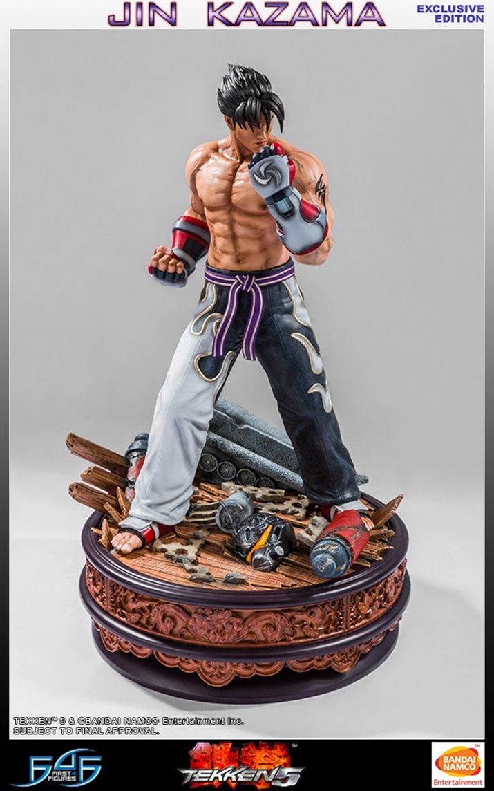 ▲ 철권 3부터 등장해 시리즈 전체의 진 주인공 포지션을 차지한 카자마 진. 피규어는 철권 5 시절 모습이라서 그런지 다부진 체격에 비해 약간 앳된 얼굴 조형이 눈에 띈다 (사진출처: 퍼스트 4 피규어)