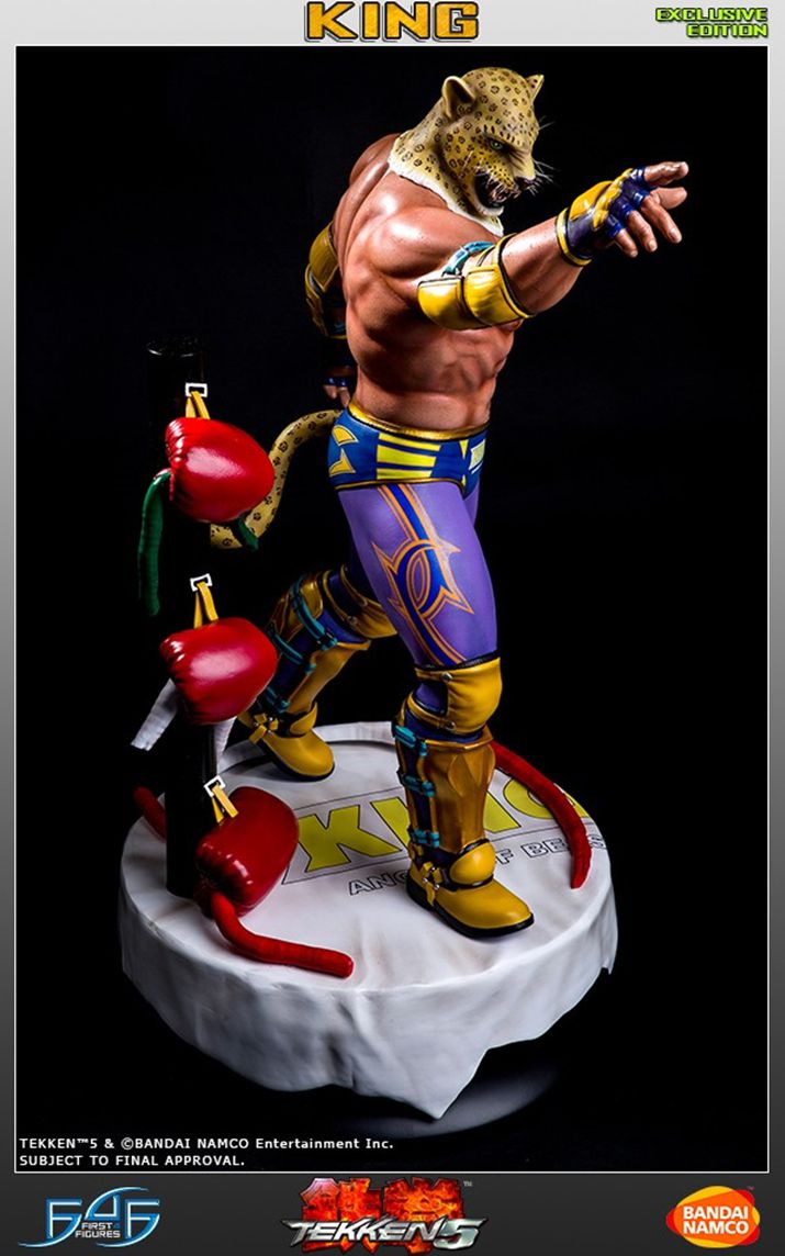 ▲ 재규어 마스크를 쓰고 화려한 레슬링 기술을 펼치는 킹. 철권 8에도 일찍이 참전이 확정되었다 (사진출처: 퍼스트 4 피규어)